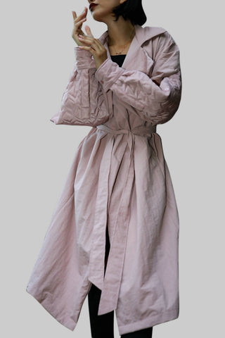 Dusty pink trench coat