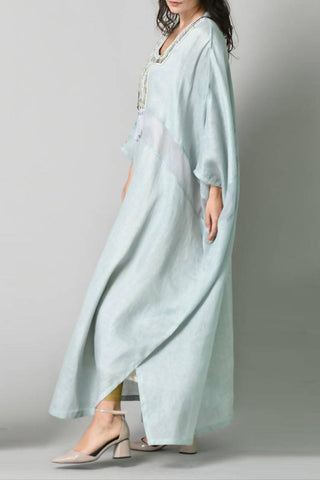 Mint Flowy Kaftan