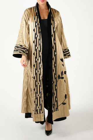 Gold leaves reversible bisht