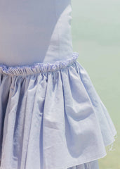 Dusty Blue Fused Linen skirt