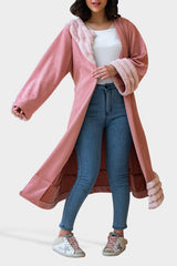 Pink Fur Velvet Jacket