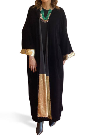 Velvet & Sequin Bisht