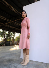 Devoted Suede Pink Dress