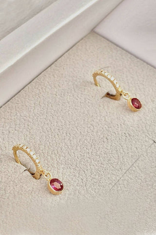 Ruby Diamond Earrings