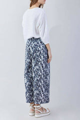 Snow Wood Print Trousers