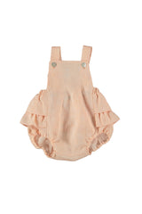 Soft Peach Dungarees & Body Set