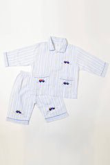 Stripes & Trucks Pajama Set
