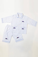 Stripes & Trucks Pajama Set