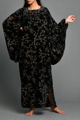 Bella's Sily Velvet Black Kaftan