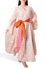 Floral Pink Kaftan