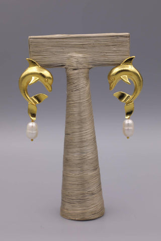 Dolphin Gold Earrings