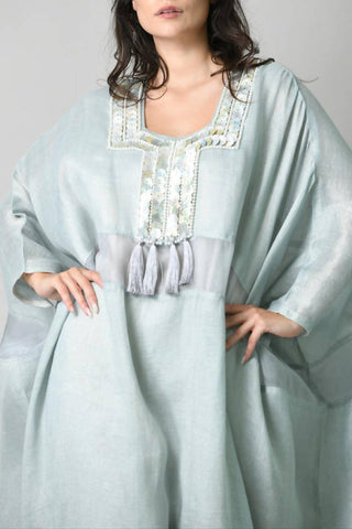 Mint Flowy Kaftan