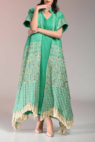 Green Khaisha Embroidery