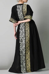 Black Calligraphy Kaftan