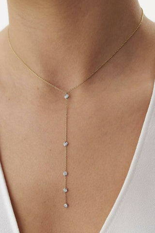 Hanging Diamonds Necklace