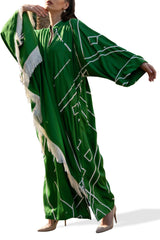 Bella Green Silk Kaftan