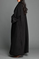 Bella's Black Fluffy Bisht