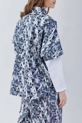 Snow Wood Print Jacket