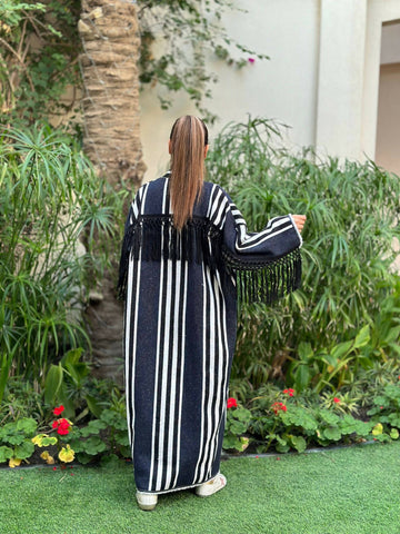 Fringe & Stripes Bisht