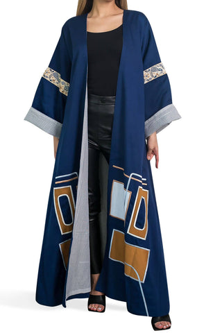 Navy Blue Bisht