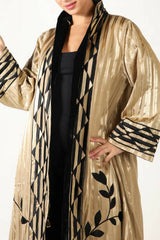 Gold leaves reversible bisht