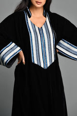 Bella's Black Stripes Winter Kaftan