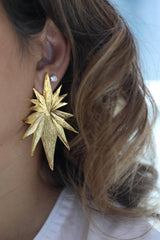 Spikes Gold Earrings