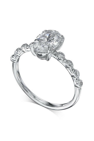 Oval Moissanite Ring