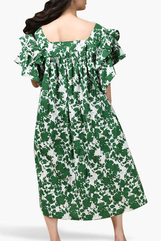 Green Printed Dress