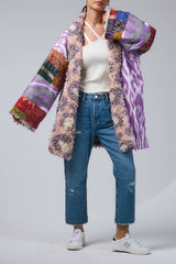 Purple IKAT reversible jacket