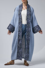 Blue Tweed Bisht