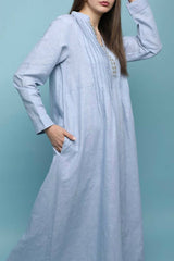 Light Blue Linen T-7C-3