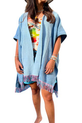 Blue Poncho