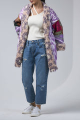 Purple IKAT reversible jacket