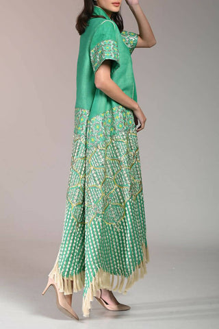 Green Khaisha Embroidery