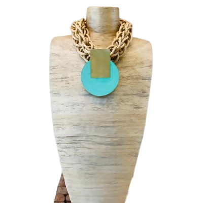 Turq Brass Best Seller Necklace