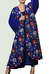 Indian Floral Winter Velvet Bisht