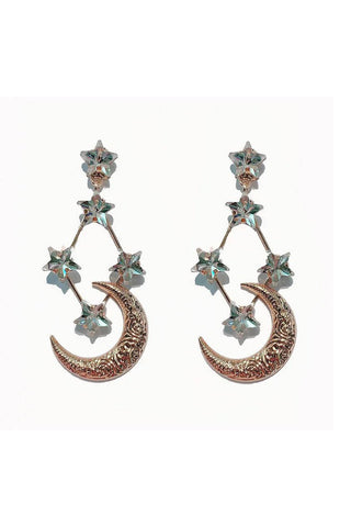 Star Moon Earrings