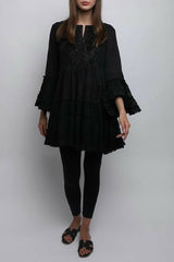 1 MOR Black Lace Top/Short Dress