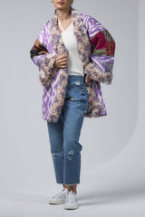 Purple IKAT reversible jacket