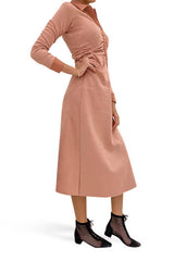 Devoted Suede Pink Dress