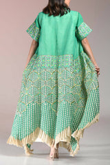 Green Khaisha Embroidery