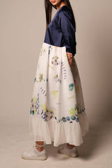 Navy Floral Kaftan