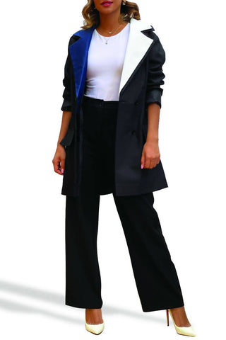 Double Collar Pearl Signature Blazer