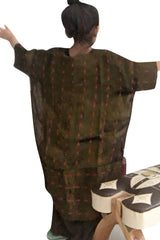 Bedouin Child Bisht - Copper Red Dots