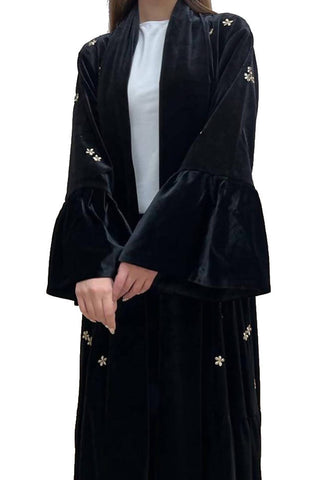 Black Velvet Bisht