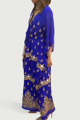 Electric Blue Thoub Kaftan