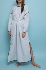 Light Grey Linen Kaftan