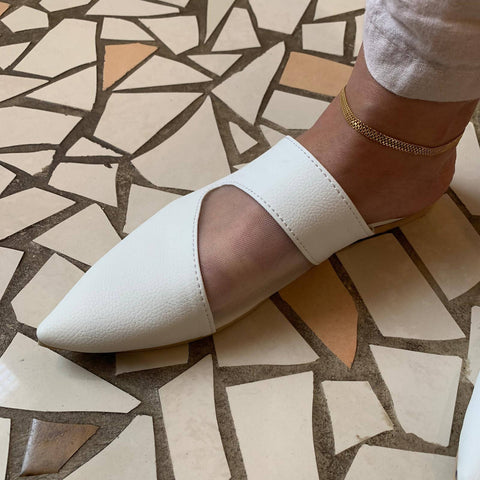 White & Mesh
