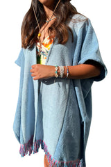 Blue Poncho